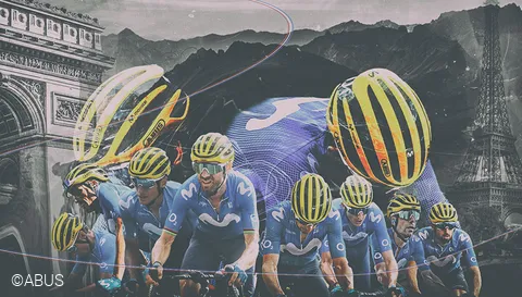 Best Team - Movistar Team: Tour de France 2020 ©ABUS